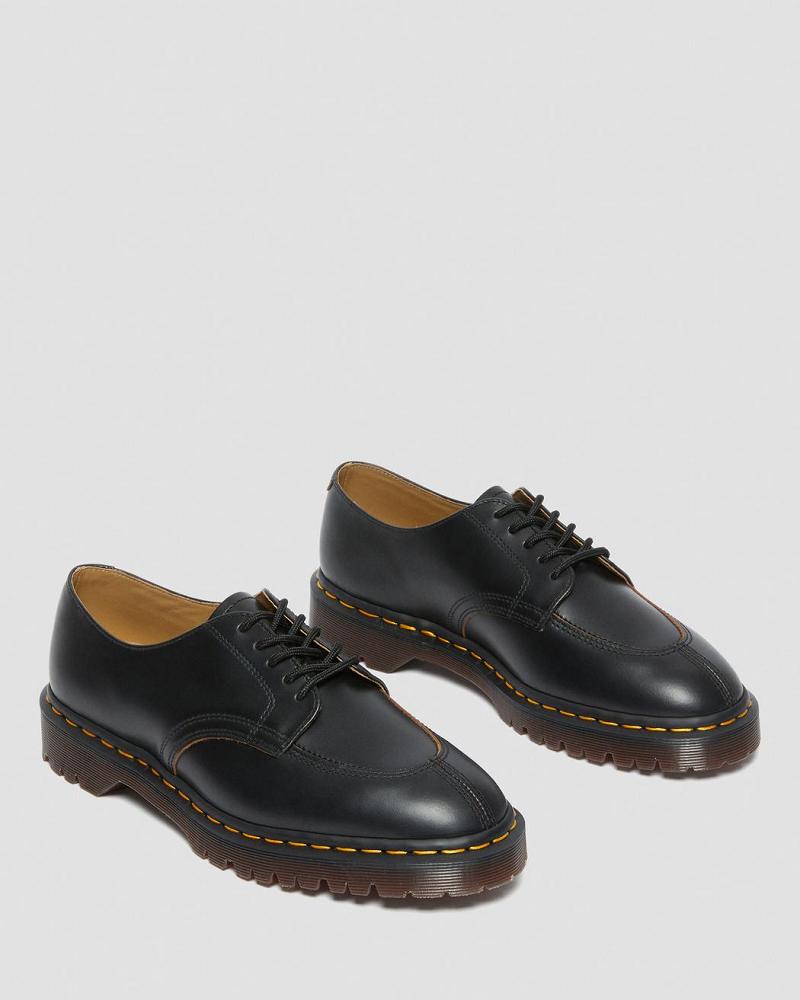 Dr Martens 2046 Vintage Smooth Læder Oxford Sko Herre Sort | DK 611MQZ